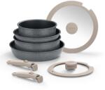 Monix Set vase de gatit Pietra, aluminiu, antiaderente, 8 piese