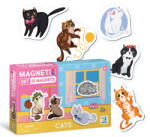 Dodo Set magnetic cu pisicute Dodo, 15 magneti educativi pentru copii 3+ (DO200258)