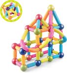 Bufnitel Set de constructie magnetic pentru copii, Forme 3D, 84 piese (CH1027)