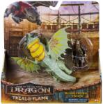 Spin Master Cum Sa Iti Dresezi Dragonul Incercarea Flacarii Set Dragon Rumblehorn si Figurina Stoick (6075559) Figurina
