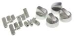 Universal Buton aragaz universal set 4 buc, culoare gri, H866227 (H866227)