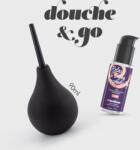 Crushious Irigator anal Crushious Douche & Go, 90 ml, cu lubrifiant anal pe bază de apă 50 ml (EX19255)