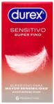 Durex Prezervative Durex Super Thin Sensitive, ultra subțiri, sensibilitate maximă, diametru 52 mm, 6 buc (D-194987)