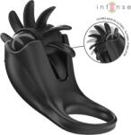Intense Inel pentru Penis Intense Mabel, Erectie Puternica cu 10 Vibratii, Silicon Moale Negru, Pentru Placere in Cuplu (D-242083) Inel pentru penis