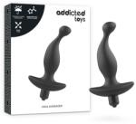 Addicted Toys Masajer anal Addicted Toys, vibrații, stimulare prostată și perineu, silicon moale, rezistent la apă, negru (D-227632)