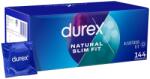 Durex Prezervative Durex Natural Slim Fit (Classic), profil îngust, confort optim, 144 bucăți (DRX066)