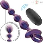 Intense Plug anal Jackie Intense, vibrații 10 moduri, telecomandă, silicon moale, reîncărcabil USB, rezistent la apă (D-242064)