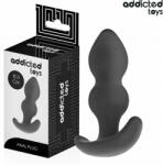Addicted Toys Plug anal Addicted Toys S, silicon, 10.3 cm, Ø 6.3 cm, textură bilă, inserție progresivă (D-242868)
