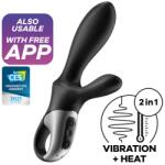 Satisfyer Vibrator anal Satisfyer Heat Climax+, aplicație, încălzire 39°, 2 motoare, silicon, waterproof (D-231293)