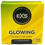 EXS Condoms Prezervative EXS Glow in the Dark, fosforescente, latex natural, 3 bucăți (D-194240)