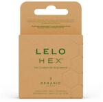 LELO Prezervative LELO Hex Organic, latex organic, structură hexagonală, 3 bucăți (D-244023)