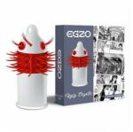 EGZO Prezervativ Egzo Cocky Friend Grey Ugly Coyote Medium cu texturi proeminente, stimulare intensă, latex, diametru standard, 1 buc (EGZ008)