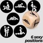 Crushious Zaruri Erotice Position Dice Crushious, Joc de Cuplu din Lemn cu Pozitii Sexuale, Design Elegant, Pentru Seri Incitante (EX24562)