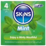 Skins Prezervative Skins Mint, aromă mentă, lubrifiate, 4 bucăți (D-244406)