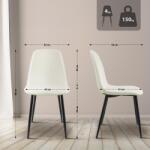 CLP Maryam szövet étkezőszék, krém (325830)