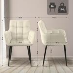 CLP Szék Tirana bársony, krém (325078)