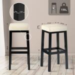 CLP Bárszék Taylor B85 műbőr, krém (323121)