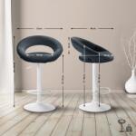 CLP Bárszék Olinda bársony, sötétszürke (325999)