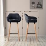 CLP Bárszék Grant műbőr, fekete (102244301)