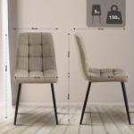 CLP 2 db étkezőszék szett Antibes Cord, taupe (327380)