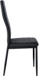 CLP Mayfair műbőr étkezőszék, fekete (322200)