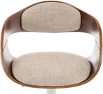 CLP Bárszék Kingston C szövet, dió/krém (304747)