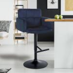 CLP Bárszék Los Angeles bársony, kék (323105)