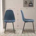 CLP Napier szövet étkezőszék, sötétkék (326513)