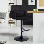 CLP Bárszék Los Angeles bársony, fekete (323093)