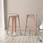 CLP Joshua 2 db bárszék készlet, réz (307607)