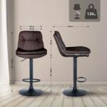 CLP Bárszék Laurel műbőr, barna (323920)