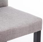 CLP 4 db Ina szövetből álló étkezőszék készlet, világosszürke (182258755)