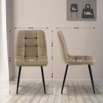 CLP Étkezőszék Tilde szövet, taupe (325859)