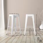 CLP Joshua 2 db bárszék készlet, fehér (307614)