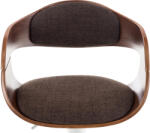 CLP Bárszék Kingston C szövet, dió/barna (304745)