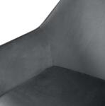 CLP Ebédlőszék Luena bársony, sötétszürke (327424)