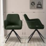 CLP Olema Cord étkezőszék, zöld (326050)