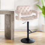 CLP Bárszék Dublin bársony, krém (323515)