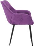 CLP Tanna bársony 2db-os székkészlet, lila (325326)