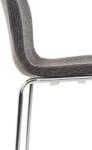 CLP 2 db bárszék szett Hoover szövet 4 méteres króm kerettel, világosszürke (304487)