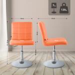 CLP Ricky szék műbőr, narancs (152602209)