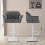 CLP Bárszék Damaso W Cord, szürke (326326)