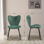 CLP Maika szövet étkezőszék, zöld (326357)