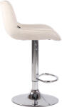 CLP Bárszék Lentini bársony króm, krém (318276)