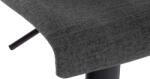 CLP 2 db bárszék készlet Branford szövet, sötétszürke (323628)