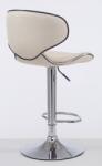 CLP 2 db bárszék Las Vegas V2 króm műbőr szett, krém (308381)