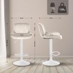 CLP Bárszék Solon bársony, krém (326121)