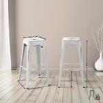 CLP Joshua 2 db bárszék készlet, antik fehér (314339)