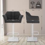 CLP Bárszék Damaso W Cord, sötétszürke (326327)