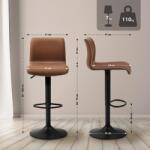 CLP Bárszék Henchy műbőr, barna (326293)